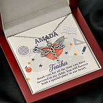 Personalized Thank You for All the Time You Invested in My Child Alluring Beauty Necklace Personalized Thank You for All the Time You Invested in My Child Alluring Beauty Necklace