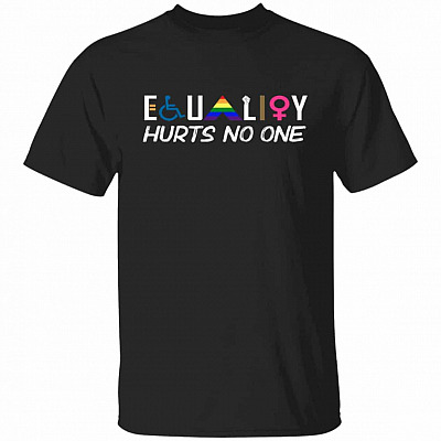 equal tee, Black, Unisex T-Shirt