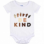 be kind, White, Baby Onesie - 12 Month