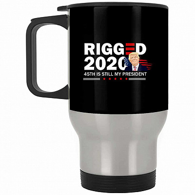 14 oz. Silver Travel Mug