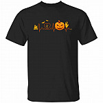 Halloween Pumpkin Shirt, Black, Unisex T-Shirt