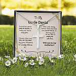 Personalized I Need An Extra Pair Of Hands Will You Be My Godfather Cross Necklace - Godfather Proposal Gifts