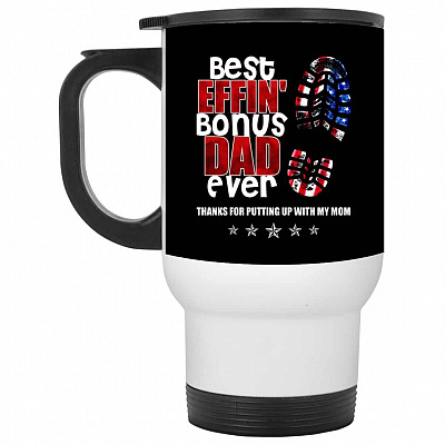 14 oz. White Travel Mug