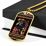 U.S Soldier Military Veteran Combat Boots With American Flag Dog Tag Pendant Necklace - Army Gifts U.S Soldier Military Veteran Combat Boots With American Flag Dog Tag Pendant Necklace - Army Gifts