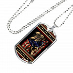 U.S Soldier Military Veteran Combat Boots With American Flag Dog Tag Pendant Necklace - Army Gifts U.S Soldier Military Veteran Combat Boots With American Flag Dog Tag Pendant Necklace - Army Gifts