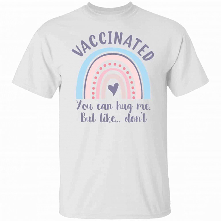 vaccinated t, White, Unisex T-Shirt