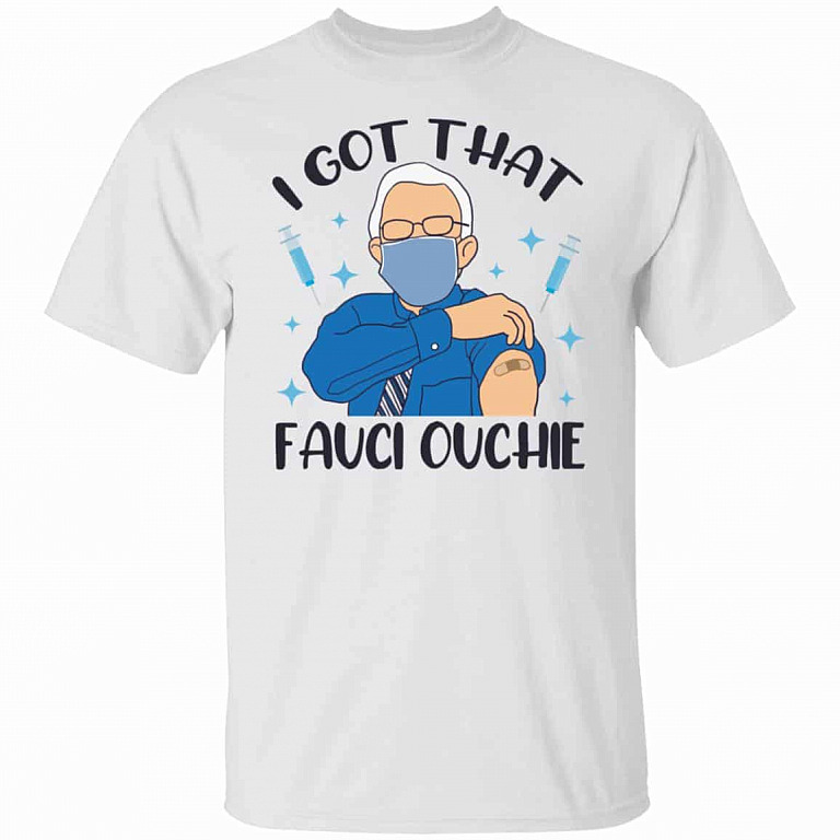 fauci t, White, Unisex T-Shirt