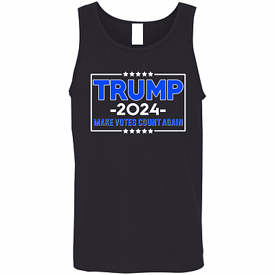 Pro Trump Gift Trump 2024 Make Votes Count Again Cotton Tank Top Tee - Ladies Racerback Tank