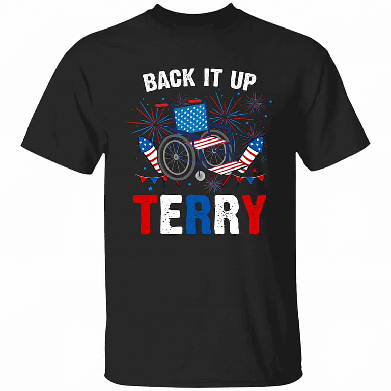 Back It Up Terry T-Shirt, Black, Unisex T-Shirt