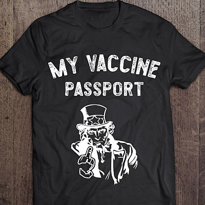 Alternative view of My Vaccine Passport T-Shirt - Anti Vaccine Shirt - My Body My Choice Shirt