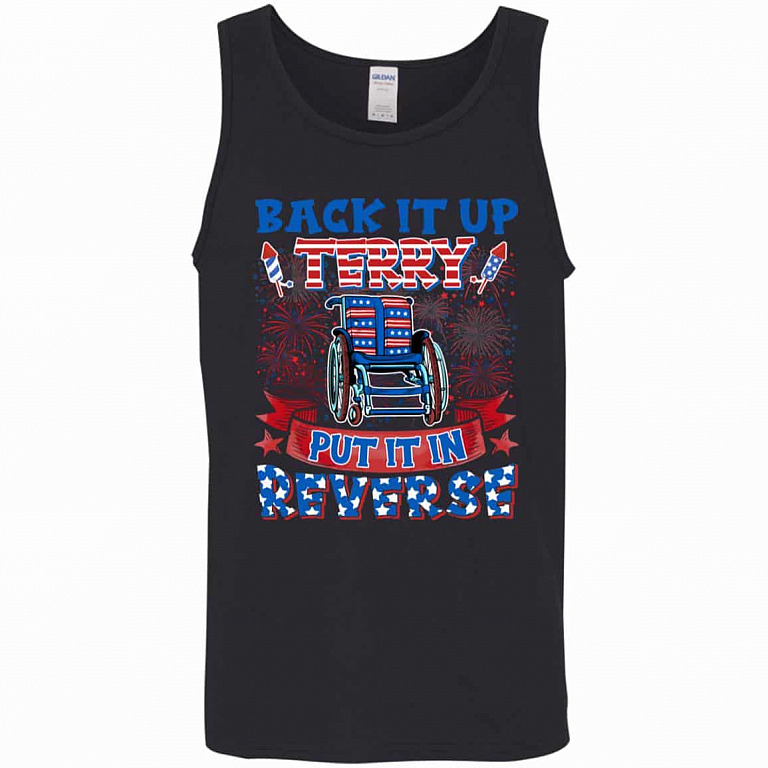 Back It Up Terry Put In In Reverse, Black, Unisex Tank Top
