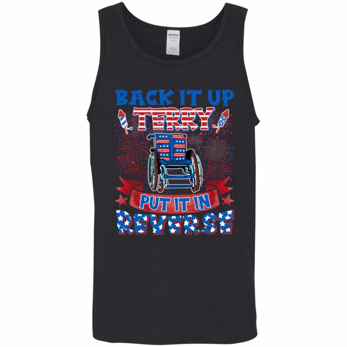 Back It Up Terry Put In In Reverse, Black, Unisex Tank Top