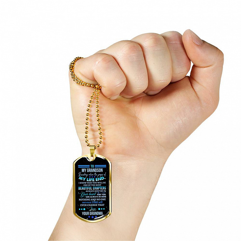 Personalized Someday When The Pages Of My Life End I Know You Will Be One Of The Most Beautiful Chapter Dog Tag