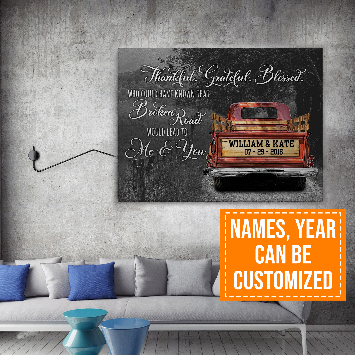 mock up poster with vintage hipster loft interior background, 3D