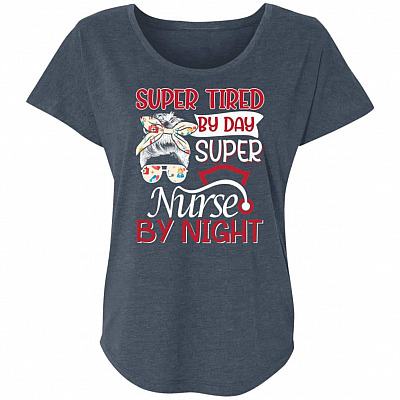 Ladies Triblend Dolman Sleeve