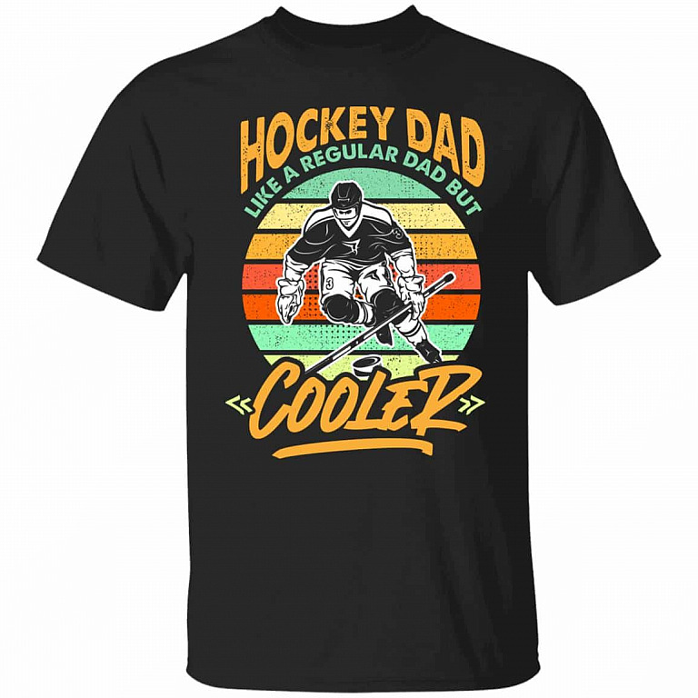 Hockey Dad Like Tshirt, Black, Unisex T-Shirt