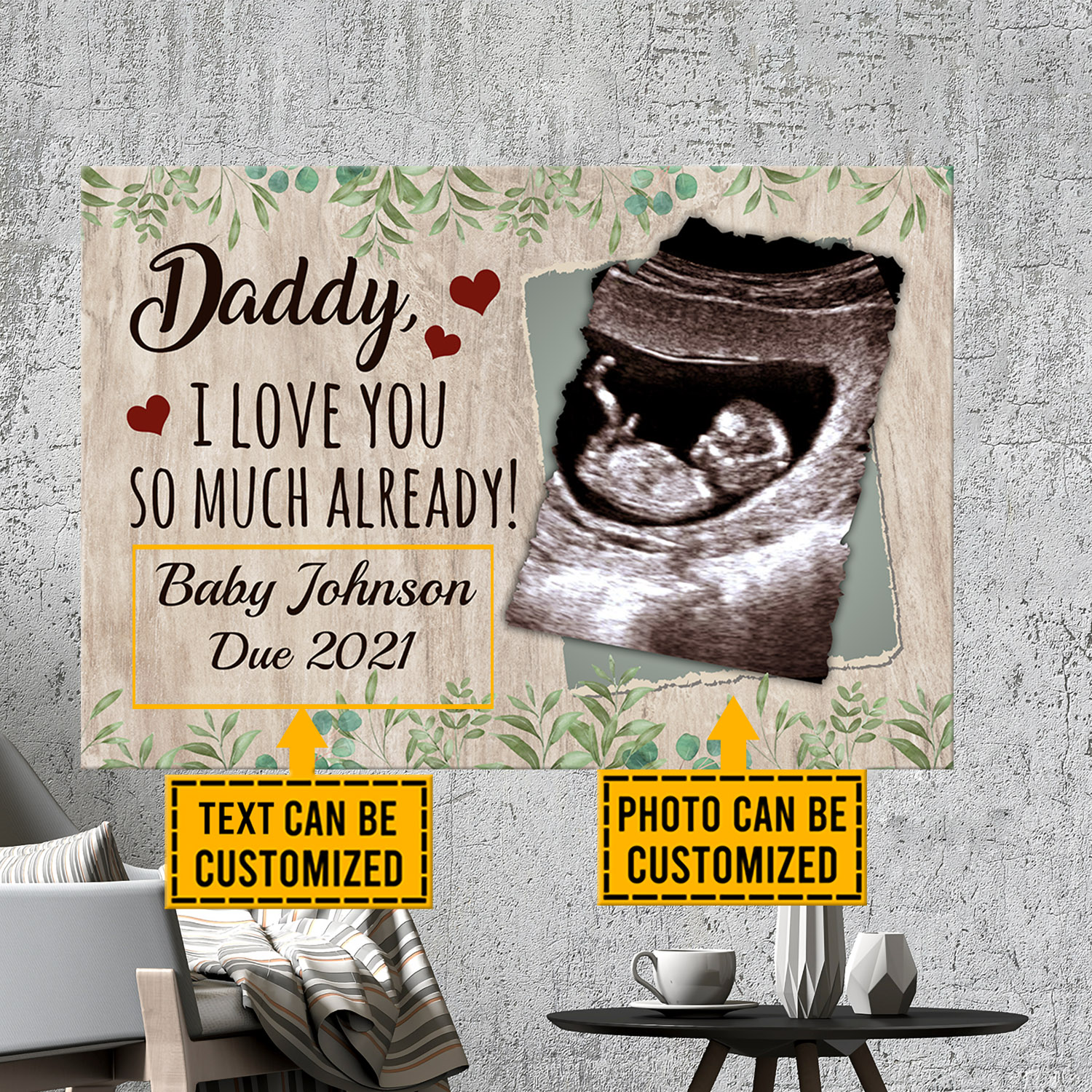 2VT. Daddy I Love You So Much canvas mk2
