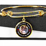 Custom Photo My Guardian Angel Necklace - Forever In My Heart Necklace - Memorial Photo Circle Pendant