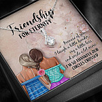Friendship For Eternity Alluring Beauty Pendant Necklace - Friendship Necklace for Best Friend Gift