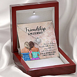 Friendship For Eternity Love Knot Necklace - Friendship Necklace For Best Friend Gift - Bestie Necklace