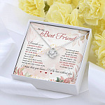 To My Best Friend Thank You For All That You Do I'd Lost Without You Love Knot Necklace