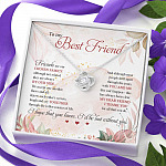 To My Best Friend Thank You For All That You Do I'd Lost Without You Love Knot Necklace
