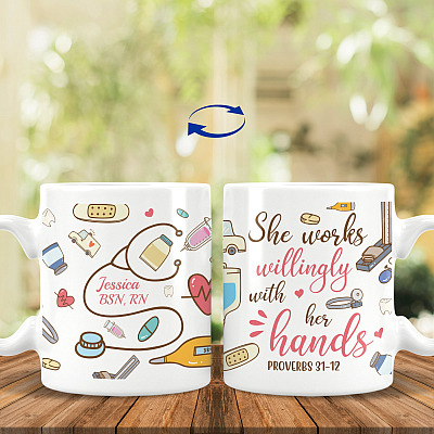 11 oz. White Mug
