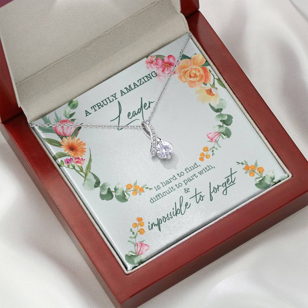 A Truly Amazing Leader Is Hard To Find Alluring Beauty Pendant Necklace - Boss Necklace Retirement Gift A Truly Amazing Leader Is Hard To Find Alluring Beauty Pendant Necklace - Boss Necklace Retirement Gift