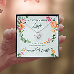A Truly Amazing Leader Is Hard To Find Love Knot Necklace - Boss Necklace Retirement Gift - Leadership Gifts A Truly Amazing Leader Is Hard To Find Love Knot Necklace - Boss Necklace Retirement Gift - Leadership Gifts