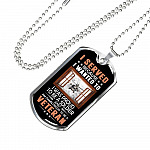 I Served Because I Wanted to I Was Proud to Be a Soldier and a Veteran Dog Tag Pendant Necklace I Served Because I Wanted to I Was Proud to Be a Soldier and a Veteran Dog Tag Pendant Necklace