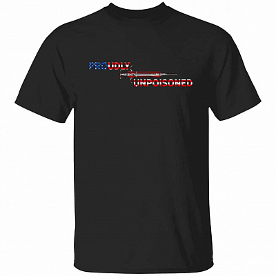 1N.Proudly Unpisoned, Black, Unisex T-Shirt
