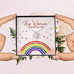 LGBT Lesbian This Woman Completes Me Love Knot Pendant Necklace - Gift For Lesbian