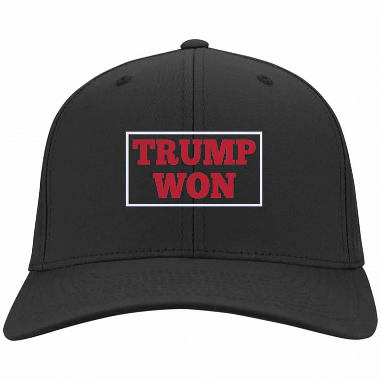 Trump Supporter Gift Hat, Black, Twill Cap