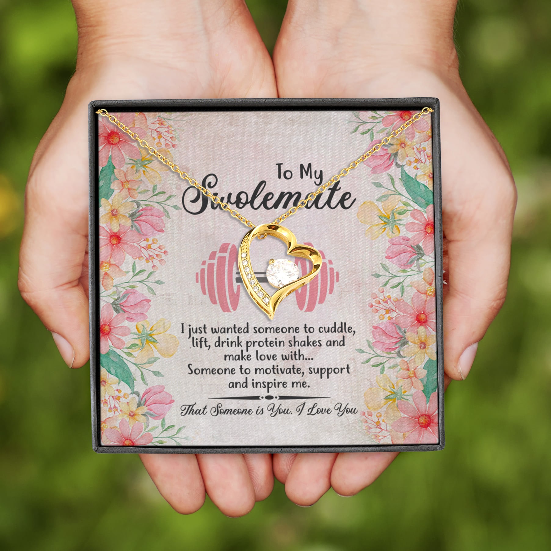 72 HG. To My Swolemate (4) Forever Love Necklace (Gold)