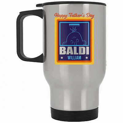 14 oz. Silver Travel Mug