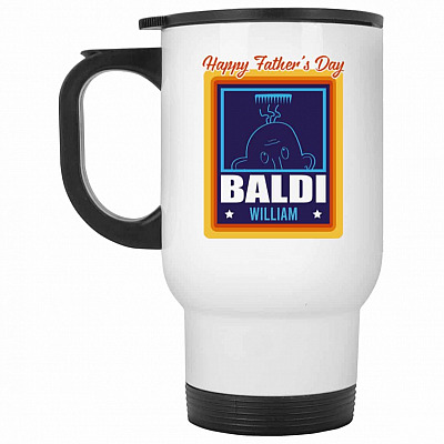 14 oz. White Travel Mug