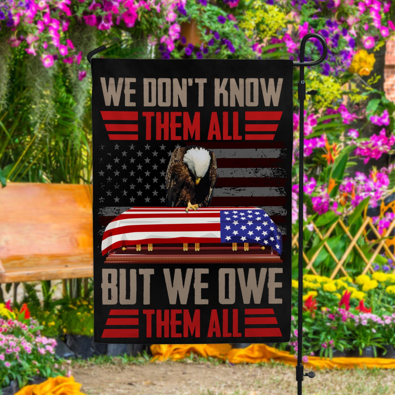 4. We Dont Know Them All Garden Flag Mockup 4