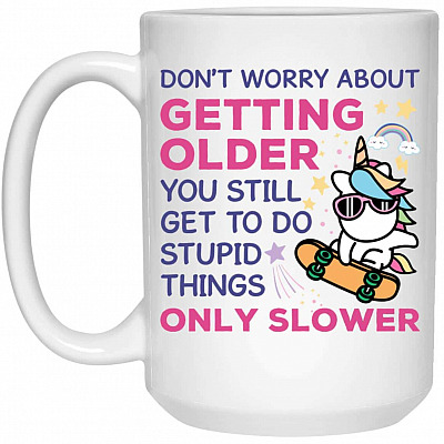 15 oz. White Mug