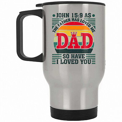 14 oz. Silver Travel Mug