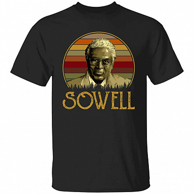 Thomas Sowell Vintage Retro T-Shirt, Black, Unisex T-Shirt
