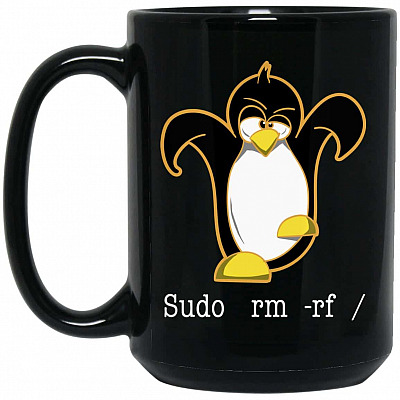 15 oz. Black Mug