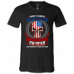vote tee, Black, V-Neck T-Shirt