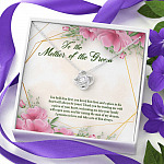 To The Mother Of The Groom You Held Him First Love Knot Pendant Necklace - Mother In Law Necklace To The Mother Of The Groom You Held Him First Love Knot Pendant Necklace - Mother In Law Necklace