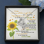 To My Granddaughter You Are The Best Of My Heart Double Hearts Necklace - Granddaughter Gifts From Grandma