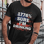 1776 Sure I'm Drinking 4th Of July T-shirt - V-Neck Tee