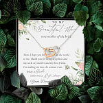 To My Beautiful Mom Now Mother Of The Bride Interlocking Hearts Pendant Necklace - Mom Wedding Gifts From Daughter To My Beautiful Mom Now Mother Of The Bride Interlocking Hearts Pendant Necklace - Mom Wedding Gifts From Daughter