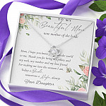 To My Beautiful Mom Now Mother Of The Bride Love Knot Necklace - Mom Wedding Gifts From Daughter To My Beautiful Mom Now Mother Of The Bride Love Knot Necklace - Mom Wedding Gifts From Daughter