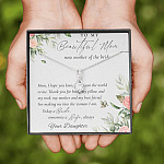 To My Beautiful Mom Now Mother Of The Bride Alluring Beauty Necklace - Mom Wedding Gifts From Daughter
