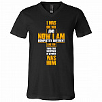 now i am, Black, V-Neck T-Shirt
