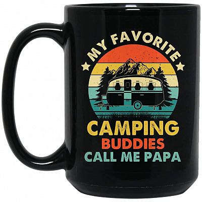 15 oz. Black Mug